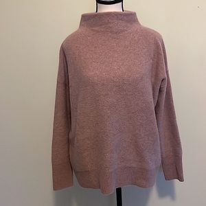 Oversized Vince funnel-neck cashmere sweater